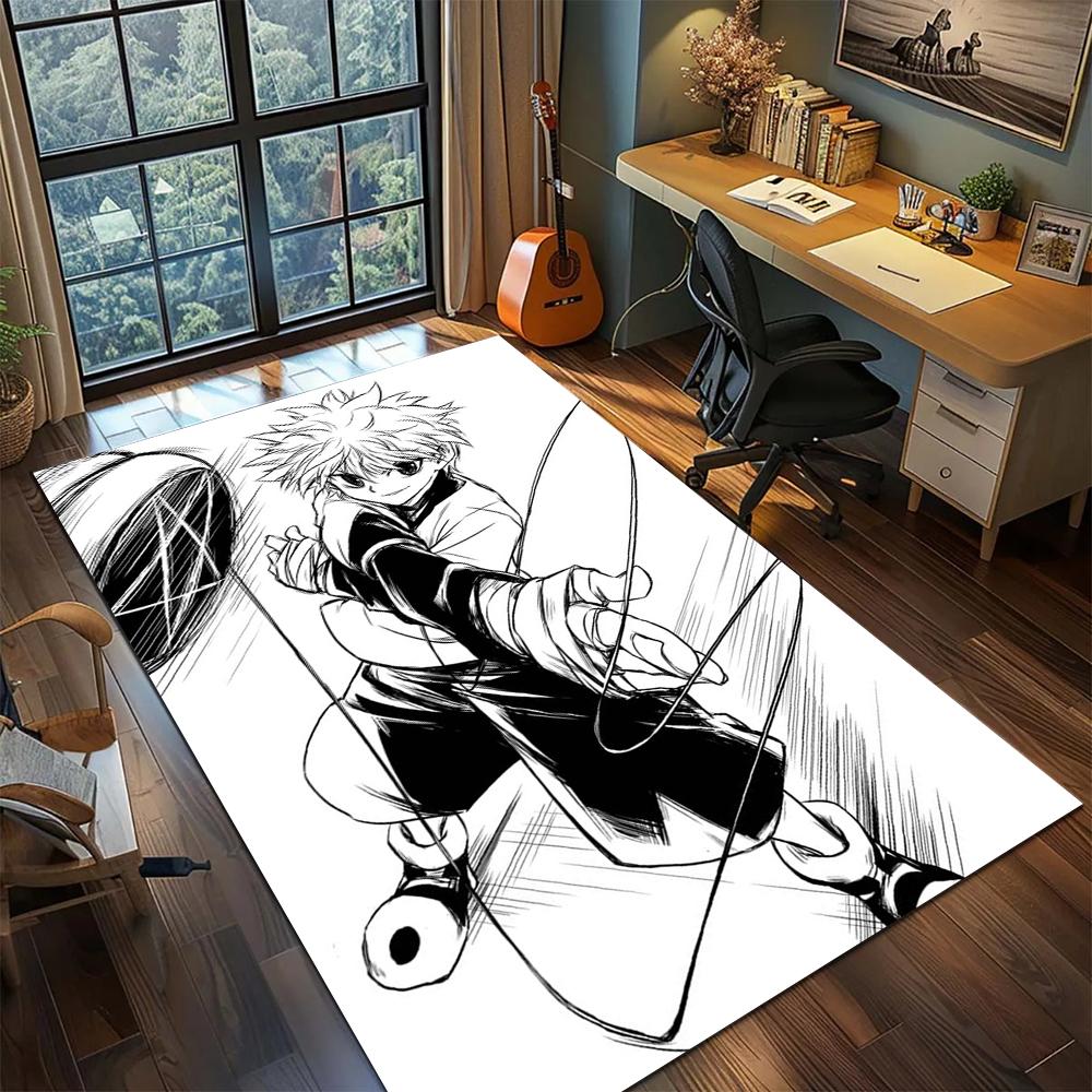 Hunter × Hunter Printed Rug Carpet Large Area Rug Non Slip Washable Floor Mat for Gamer Room Decor -xia80
