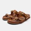 Damen Klassisches Schnallendesign Freizeit Dicksohlige Hausschuhe Damen Strandschuhe Offene Zehen Flache Schuhe Modische Damen Sandalen