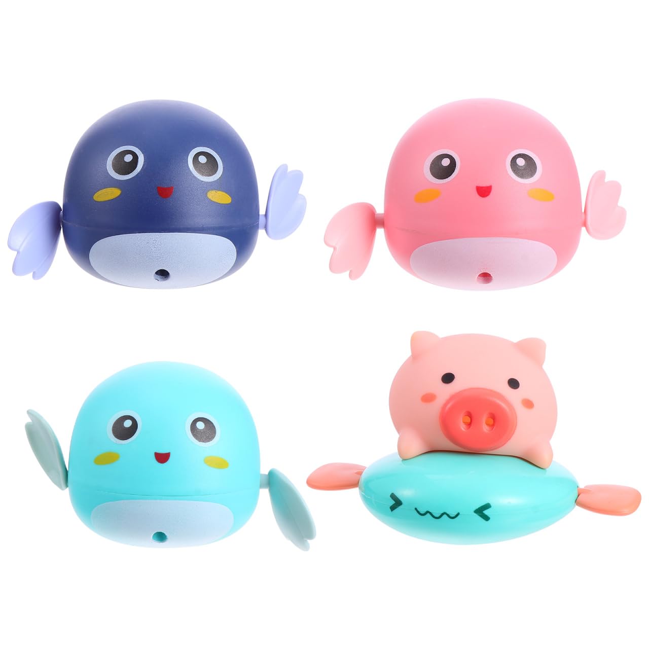 

Totority Bath Toys, Water Play Toys for Boys and Girls, Baby Pool, Baby Shower Gift, Bath Toy, Birthday Gift, Set of 4 (Random Style)