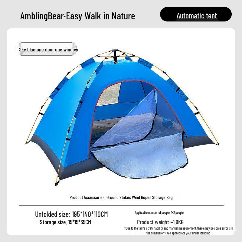 Portable Automatic Folding Tent for Camping, Hiking, and Beach