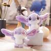 Cute Purple Alien Stitch Plush Toy Keychain With Soft Fluffy Material