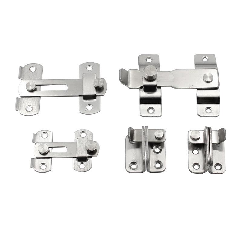 Stainless Steel Barn Door Bolt: Security Latch for Hotel Rooms - Available In Small and Large Sizes