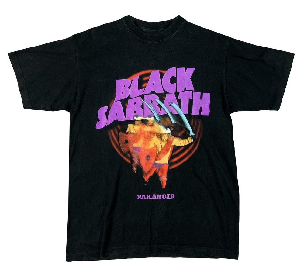 New Black Sabbath Paranoid 90S T-Shirt Size S-5XL Reprint Unisex T-Shirt Graphic Tee L