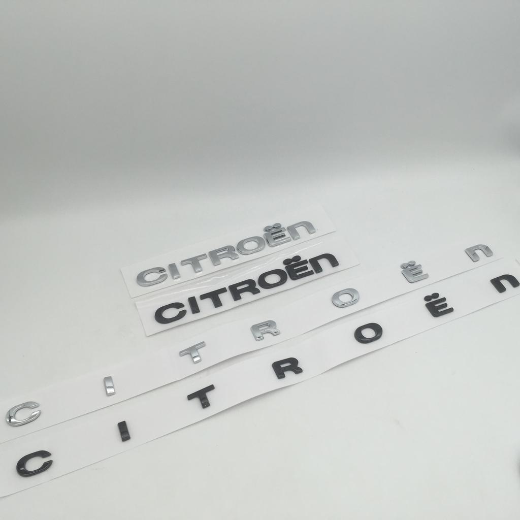 1pcs 3D ABS for Citroen Car Letters Front Hood Emblem Bonnet Sticker Rear Tail Trunk Badge Decal Styling Auto Accessories