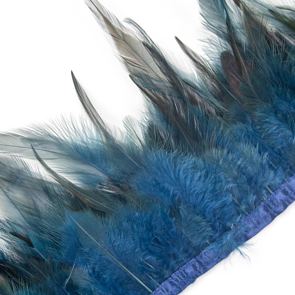 1 Meter Colorful Chicken Feather Tassel Decorated On Tape Chicken Feather With Sewing Fly Dress Lace Decoration