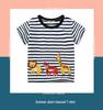 Boys' Cartoon Striped Cotton Short-Sleeve T-Shirt - Stylish & Versatile Summer Wear