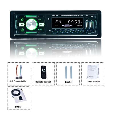 DAB Digital Radio 1 Din MP3 Car Player Dual USB Digital Bluetooth USB Charge Car Radio Support FM AM RDS DAB AUX USB SD Radio