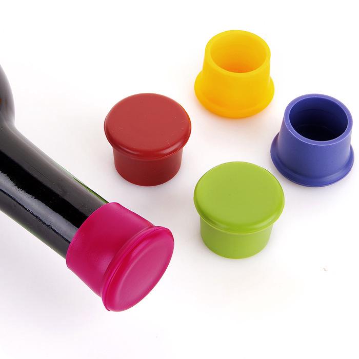 Flexible Silicone Beer Cork Cocktail Glass Bottle Stopper, Durable Bar Accessories, House Wine Bottle Cap, Seal, Food Grade, Bar