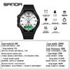 Sanda Unisex Digital Sports Watch: Waterproof, Luminous, Large Round Dial, Fashionable for Men and Women