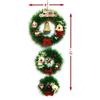 Designer Christmas Wreath - (Green, Length21Inch, Width 8Inch)