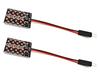 2 Pcs Panel 24 LED 12V T10, SV8.5, T4W CANBUS 1000lm Red Off-Road