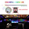 18 in 1 Car Ambient Light 64 Color Acrylic Strips 110cm 90cm 75cm 35cm 20cm Full Colors RGB Car Interior Bluetooth App Control