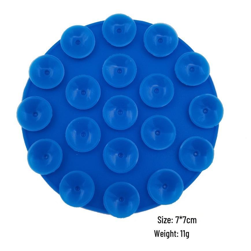 19-Hole Silicone Suction Cup Phone Holder & Power Bank Adhesive Sticker