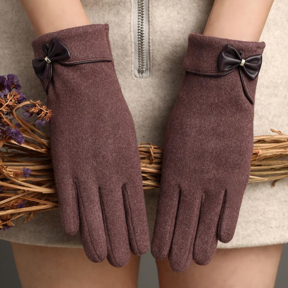 Guanti caldi da donna in peluche di coniglio, guanti in velluto tedesco, resistenti, caldi, antivento e antifreddo