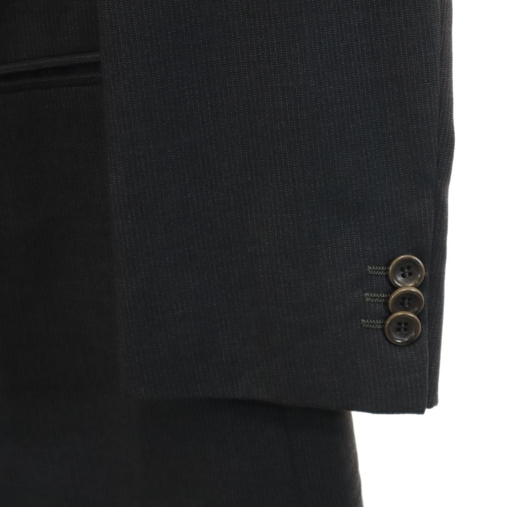 Armani Collezioni Made In Italy Striped Pattern Tailored Jacket 46 Gray Men's Used