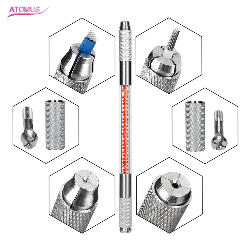 Eyebrow Pencil Pink Microblading Pen Crystal Decoration Gifts for Women Permanent Eyebrows Makeup Tools Operation Pens