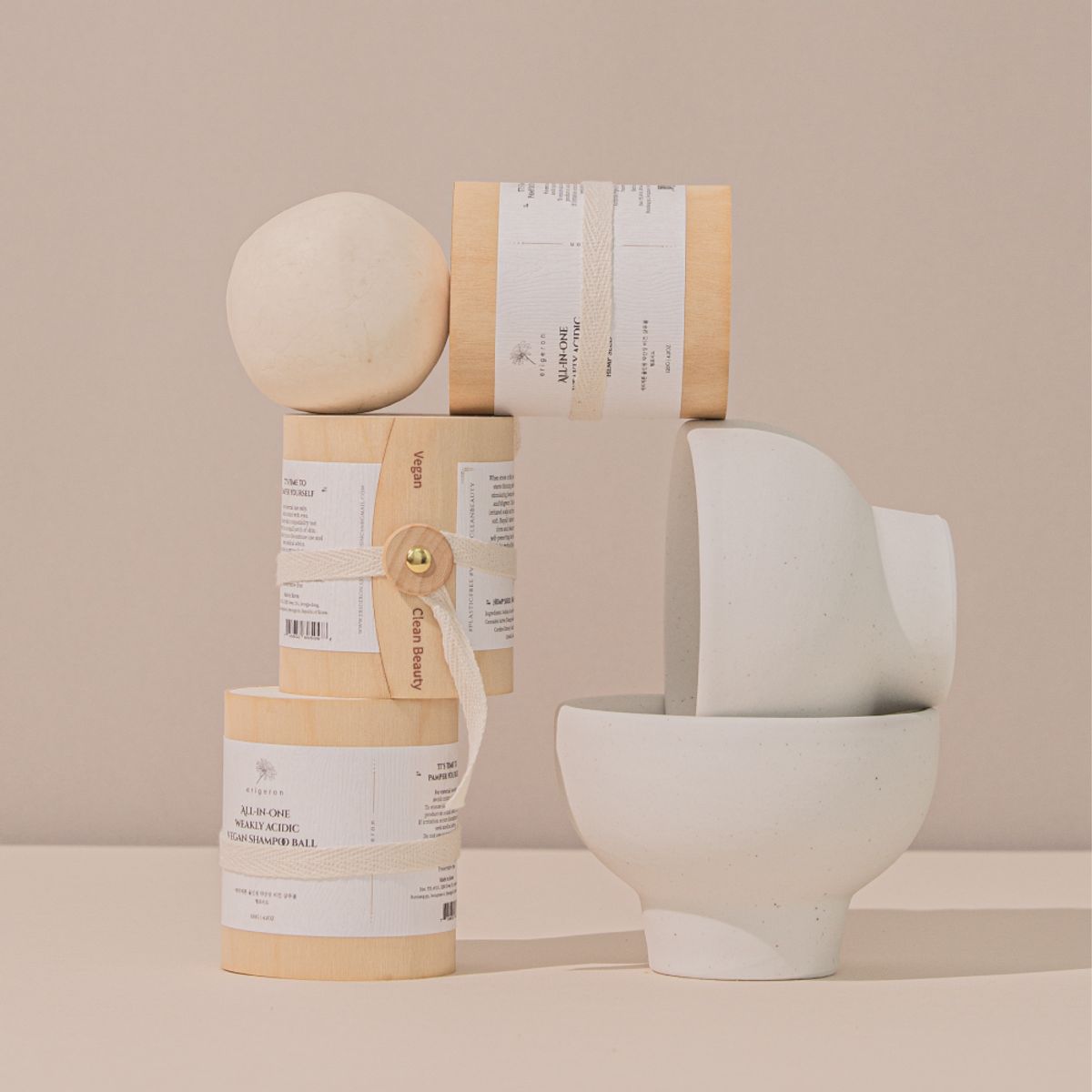 All-in-One Vegan Shampoo Bar - Snow Oatmeal + Birchwood Package