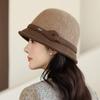 Autumn and Winter Woolen Hat Women's French Bucket Hat Retro Top Hat Thermal Basin Hat Fashion Accessory, Winter Hat for Women, Ladies Winter Hats