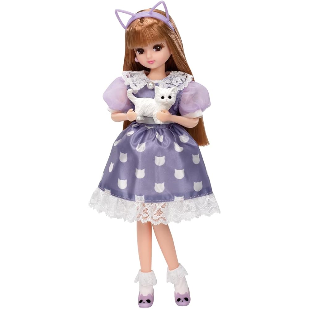

Takara Tomy Licca-chan Dress LW-16 Cat Lover Dress-Up Toy for Pretend Play Ages 3 and Up