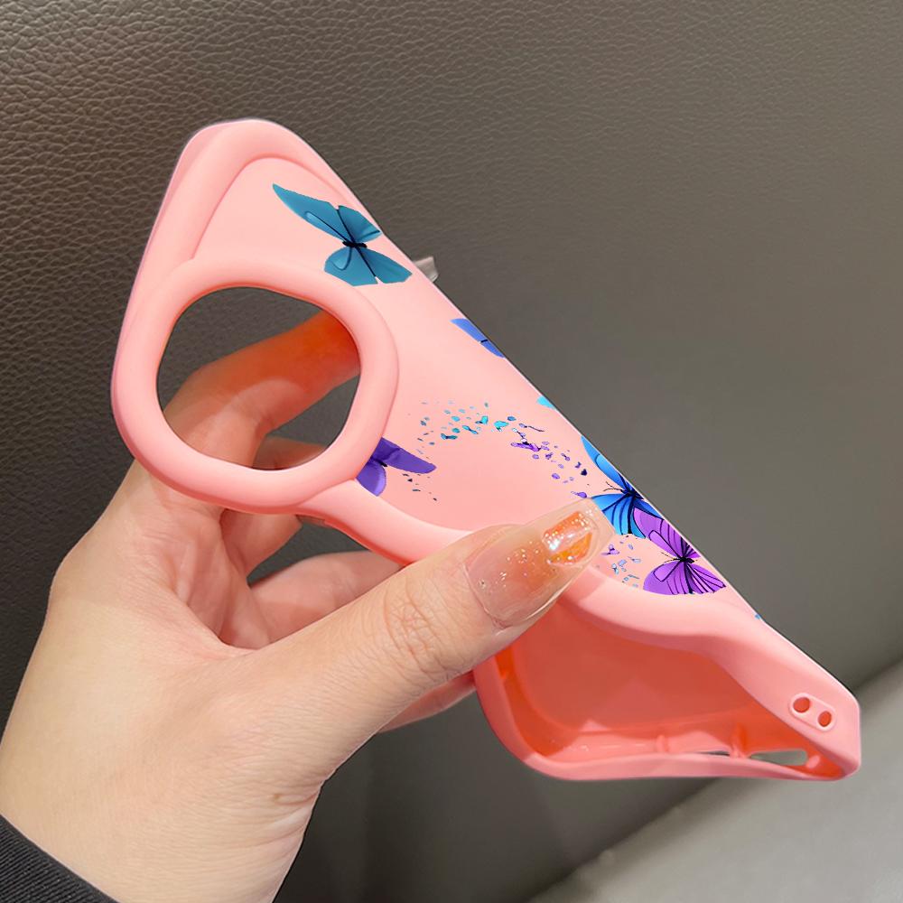 Gemaltes Muster Big Wave Edge Weiches Silikonmaterial Macaron-Telefongehäuse Stoßfestes Schutzgummigehäuse für iPhone Huawei Honor Infinix Tecno