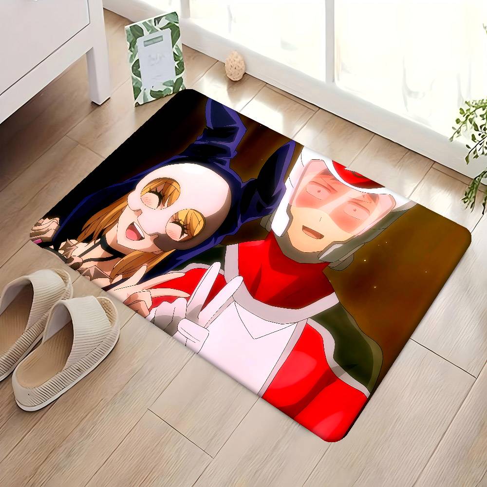 K-Koi W-Wa Sekai Seifuku No Ato Felpudo Rectangular Antideslizante para Hogar Suave Alfombrilla de Baño Puerta Delantera Interior Exterior Alfombrilla Decorativa para Hotel