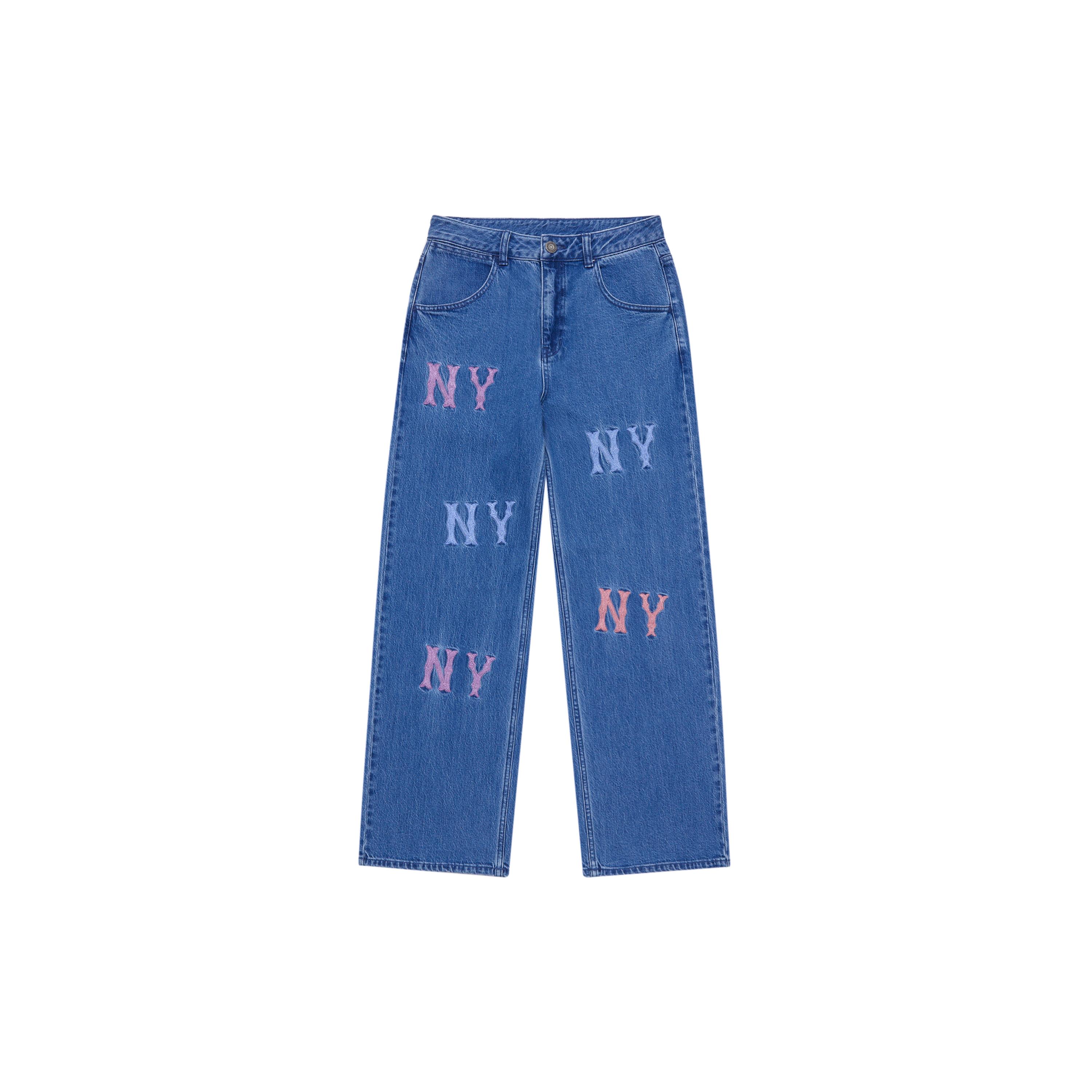 

New MLB Fashion Sports Collection New York Yankees 24FW Jeans Women s Indigo 3FDPG0144-50INS S