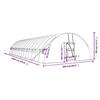 VidaXL Greenhouse with Green Steel Frame 96 M² 16x6x2.85 M, Polytunnel, Cold Frame, Tomato Greenhouse, Greenhouse 3188111