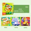 3 In 1 Cartoon Puzzle Book Baby Educational Toy Puzzle Folding Dinosaur Animal Travel Game Early Education Toy Gifts
