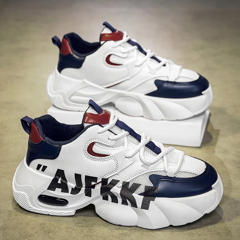 Fashion Mens Casual Sneakers Designer Athletic Jogging Shoes Outdoor Thick Bottom Board Shoes Breathable Anti Slip Walking Shoes