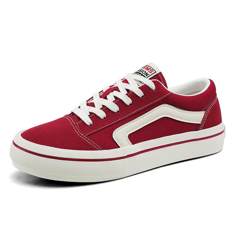 Hot Classic Black Men Canvas Shoes Fashion Lace-up Men's Vulcanized Shoes Breathable Skateboard Canvas Sneakers Man Espadrille