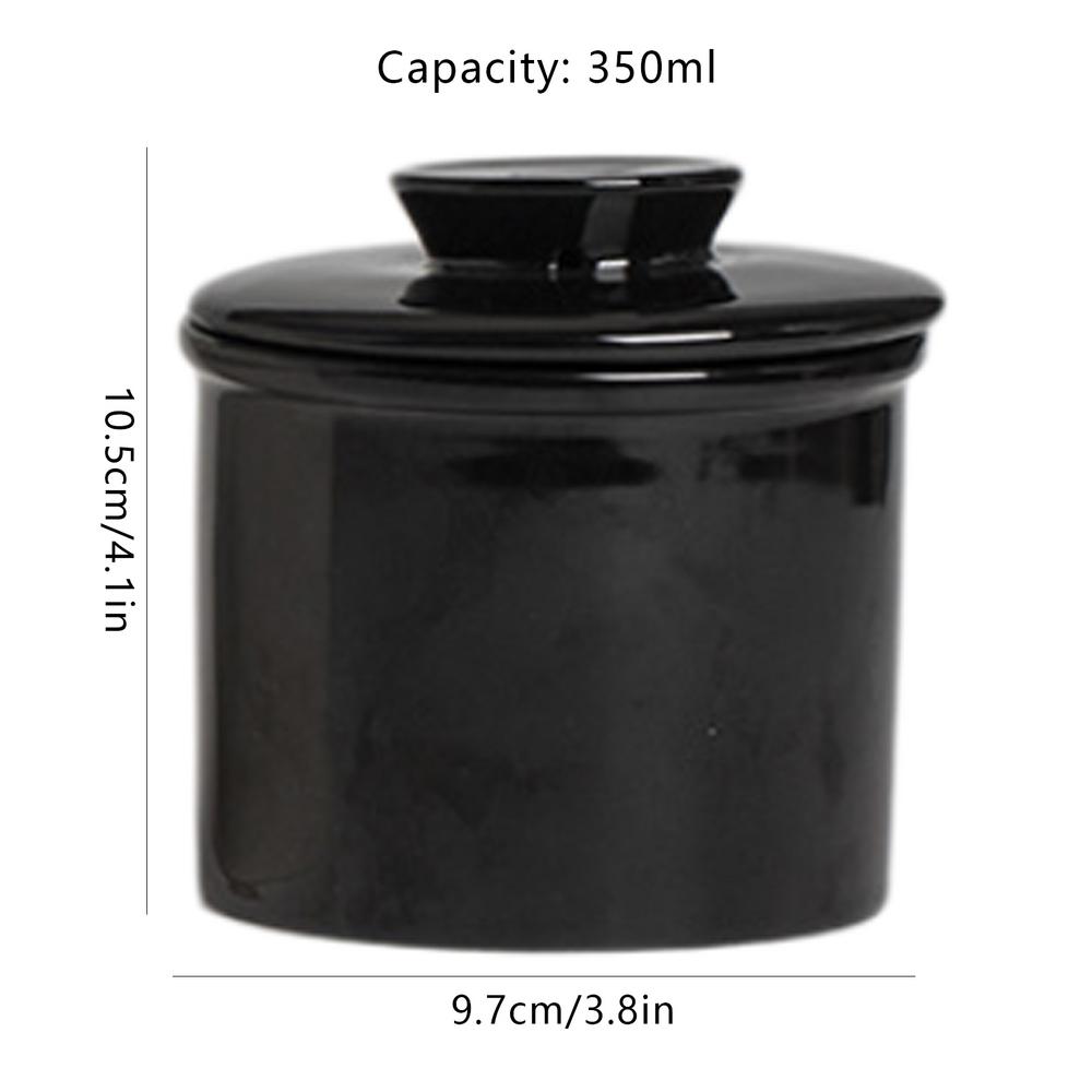 Porcelain Butter Crock Modern Round Butter Ceramic Bell Style Butter Jar Butter Dish With Lid Ceramic Bell Style Butter Jar