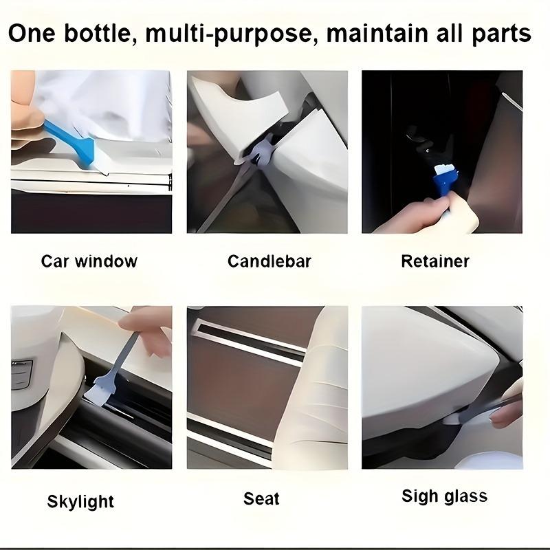 High-Performance Car Interior Lubricant Paste: Non-Sticky White Grease for Door Rails/Sunroofs/Hinges & Bike Chains