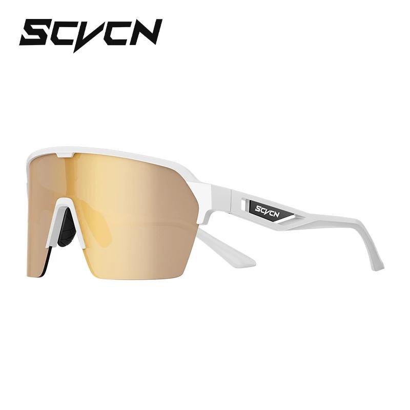 

Scvcn Cycling Glasses Outdoor Sports Glasses UV400 Eyewear MTB Road Cycling Sunglasses for Men Cycling Goggles Bicycle Women 1lens