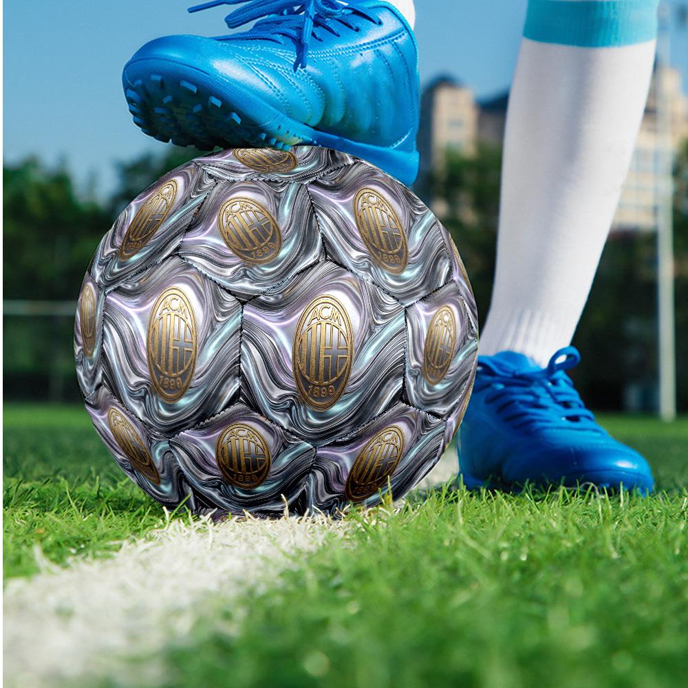 Pallone da calcio Tema AC Milan Taglia 5 Pallone da calcio Tocco Morbido Pallone da calcio per Allenamento Professionale per Sport all'Aperto