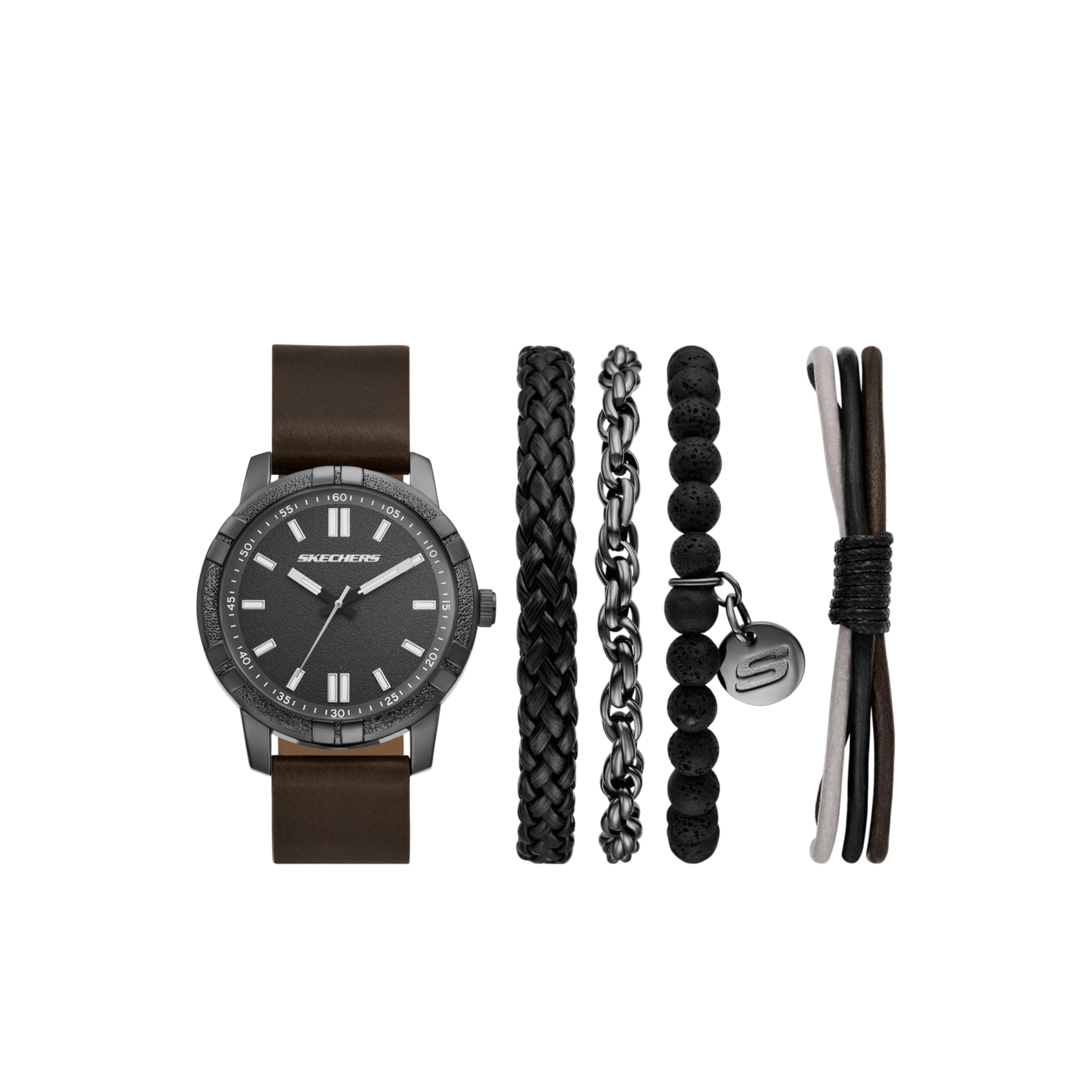 Skechers Analog Polyurethane Watch SR9146 Men s коричневый