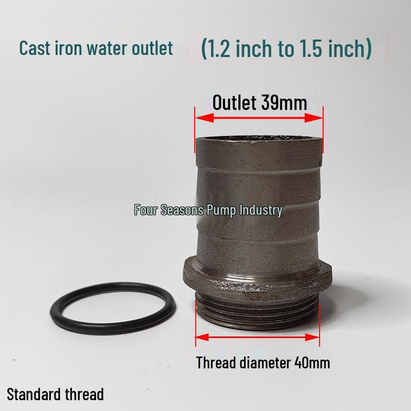 2-inch To 1-inch Cast Iron Elbow for Submersible Water Pump