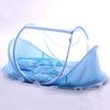 Breathable Fly Proof Baby Bed Net Foldable Compact with 3cm Sleeping Pad and Cotton Pillow for Newborns Safety