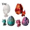 Desktop Dragon Egg with Mini Toy, 3D Printed Miniature Figurine, Decoration for Home Office Model