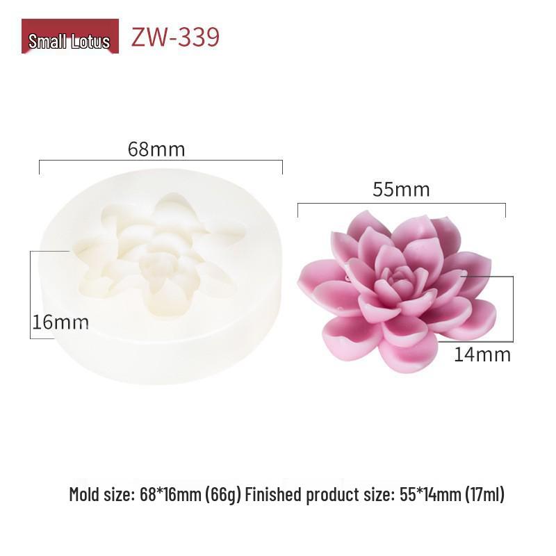 Misong Chinese Lotus Mousse Cake Silicone Mold for Pastries and Pudding