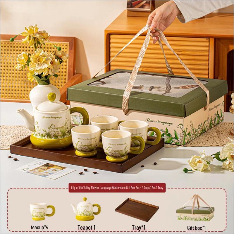 Lily of the Valley Ceramic Tea Set
