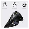 Vintage Retro Sunglasses with Side Leather Round Eyewears for Mens Womens Cyber Punk Glasses UV400