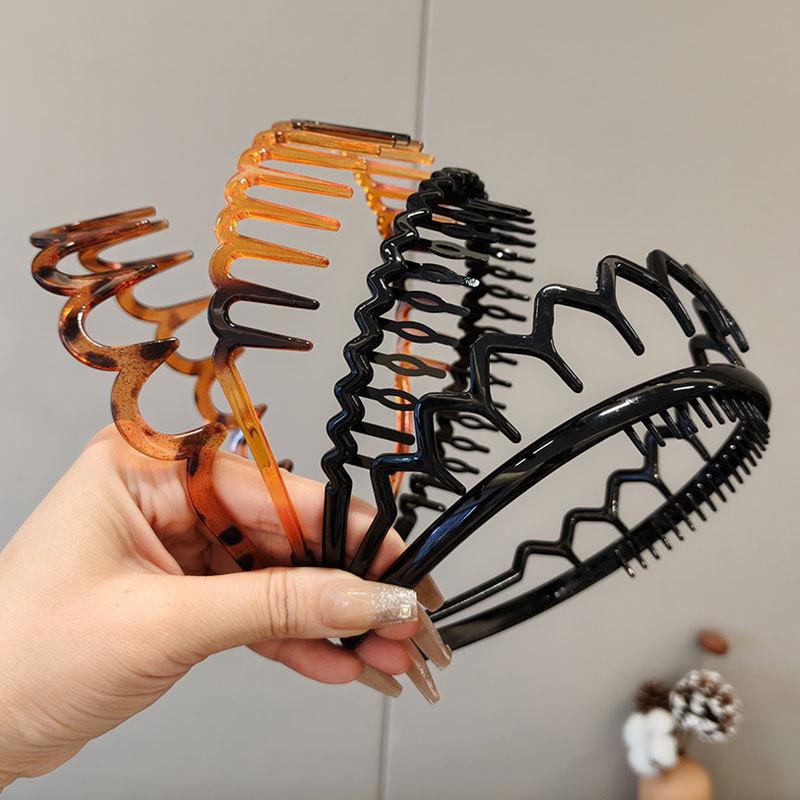 Damen Anti-Rutsch Mode Stirnband mit Zähnen für vielseitige Verwendung