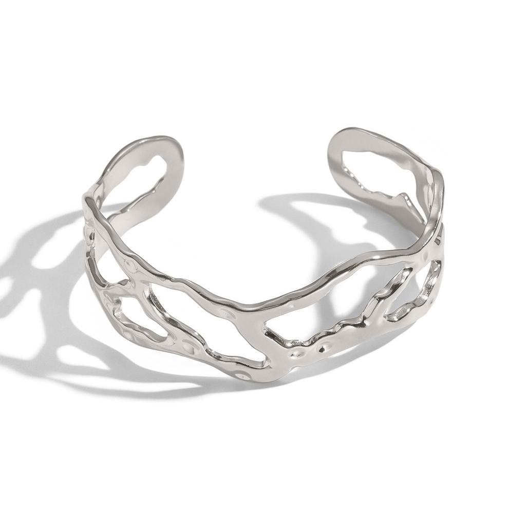 New European and American simple gold gemstone titanium steel ring for men and women