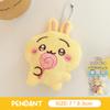 Cute Cartoon Plush Doll Pendant Lovely Stuffed Bunny Keyring Couple Key Holder Bag Hanging Decoration Best Friend Gifts