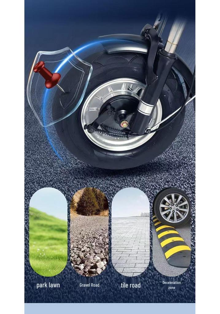 High-Power Electric Tricycle for Adult and Elderly Commuting, Leisure, and Cargo Use