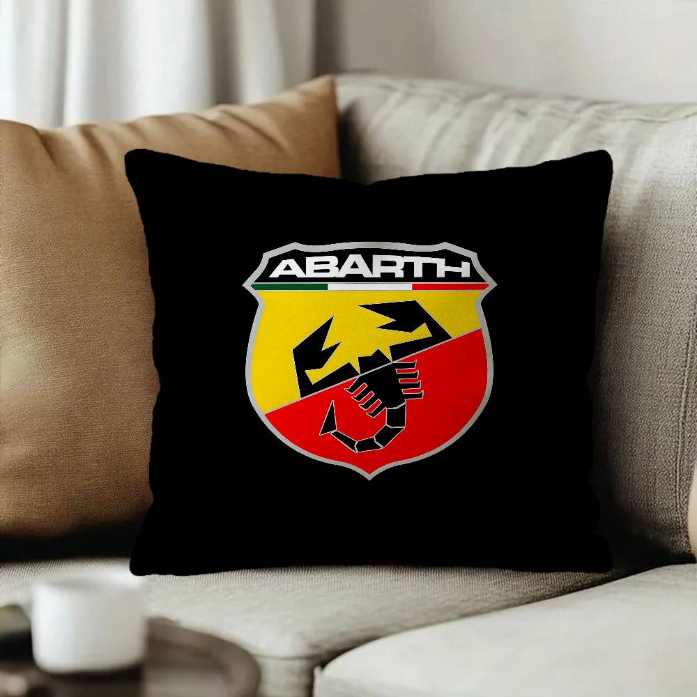 A-Abarth Sport Car Logo Cushion Cover Car Throw Pillow Case For Sofa Car Christmas Gift 40x40cm 45x45cm