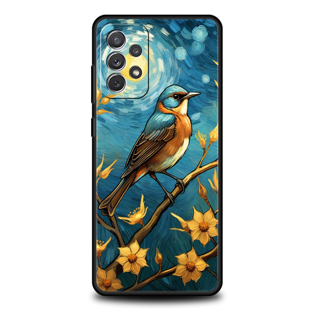 

Чехол для телефона Samsung Galaxy A55 A53 A52 A52S A51 A41 A35 A32 A25 A23 A15 A13 A71 A72 5G Мягкий ТПУ Чехол Художественная Картина Маслом Fundas Samsung A13 5G