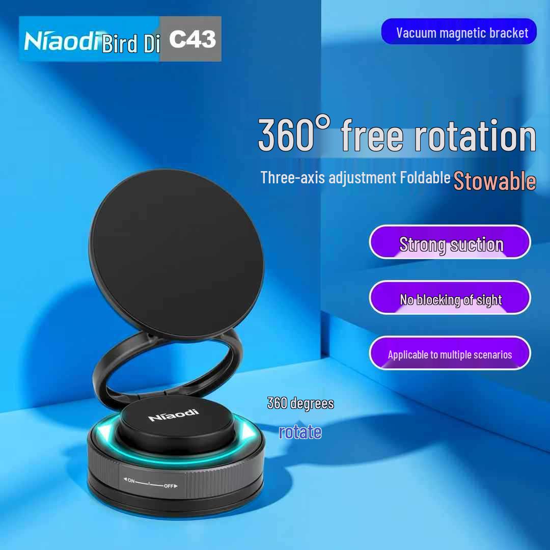 Magnetic 360° Rotating Car Phone Holder - Foldable & Convenient for Travel (C43)