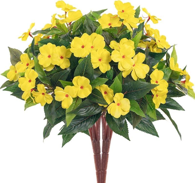 

Silk Balsam Artificial Flowers Festival Wedding Home Room Table Centre Decora Wreath Bridal Bouquets Outdoor Yard Filler Vibrant 1PC