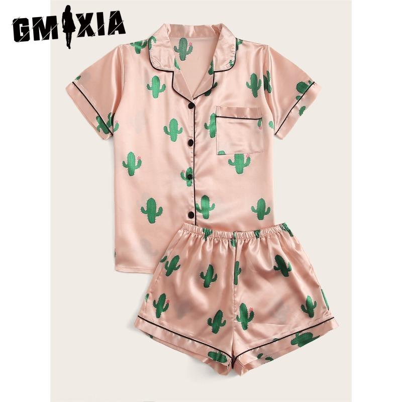 

GMXIA Домашняя одежда с оборками, женский комплект пижамы на кулиске, полосатый леопардовый комплект из двух предметов S